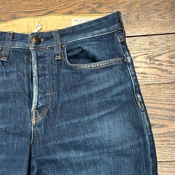 Rag & Bone Straight Leg Button Fly Cropped Jeans - Picture 5 of 9